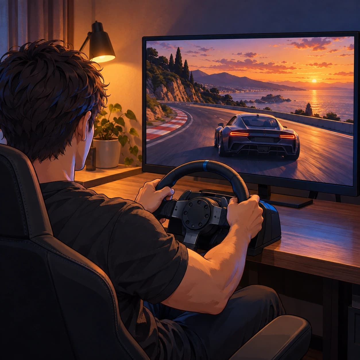 Portada de Música para conducir en videojuegos · modo libre